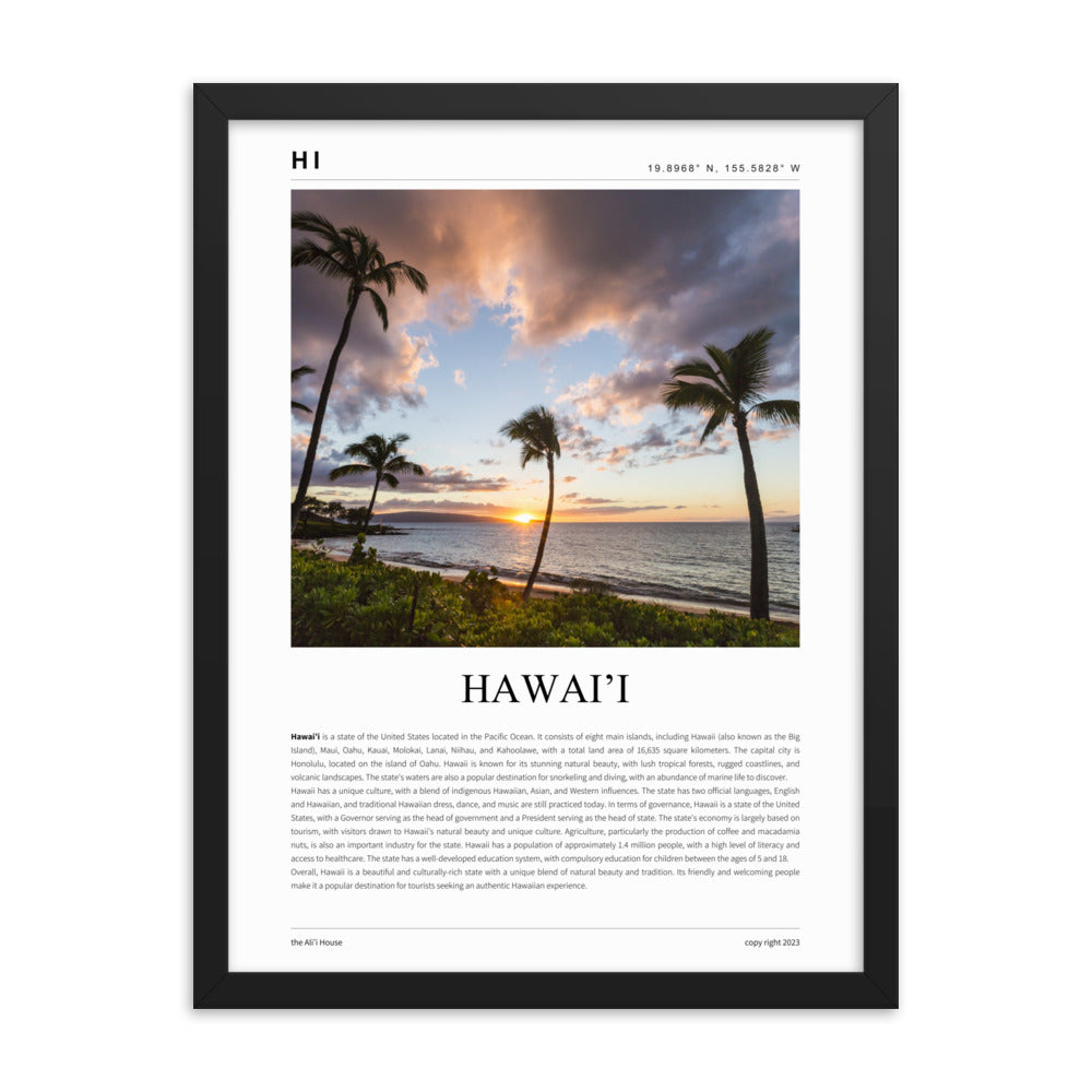 Hawai'i Framed Poster