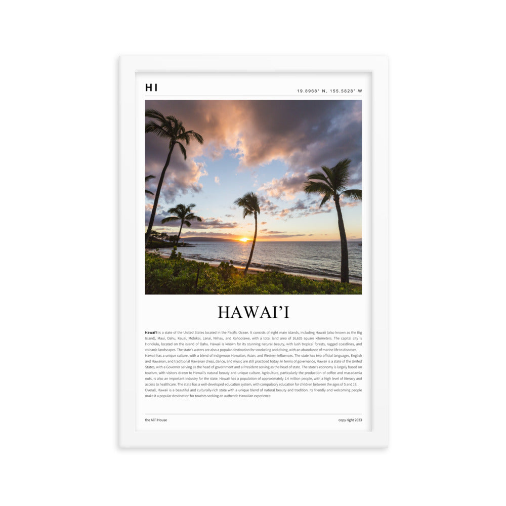 Hawai'i Framed Poster