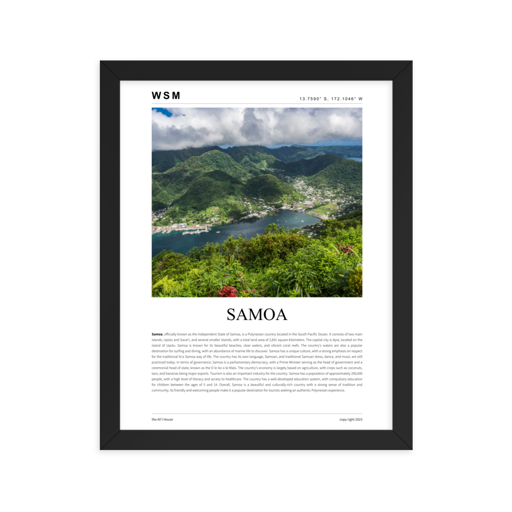 Samoa Framed Poster