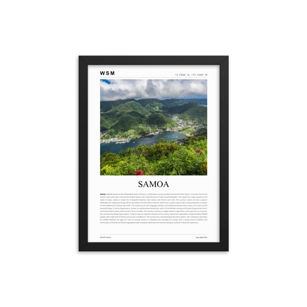 Samoa Framed Poster