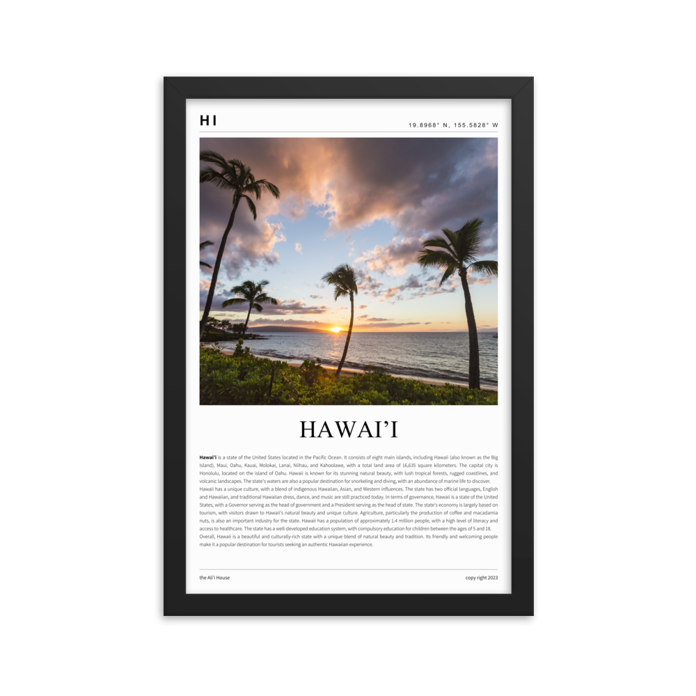 Hawai'i Framed Poster