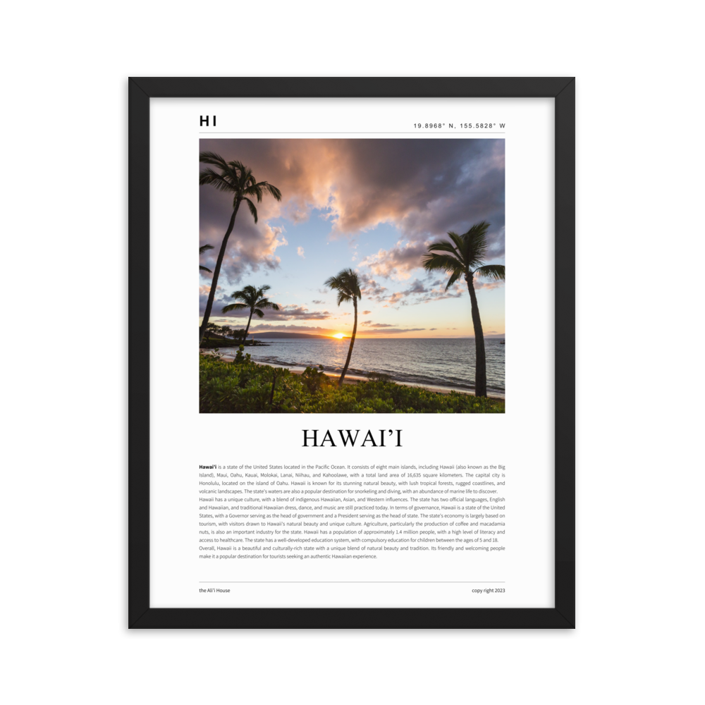 Hawai'i Framed Poster