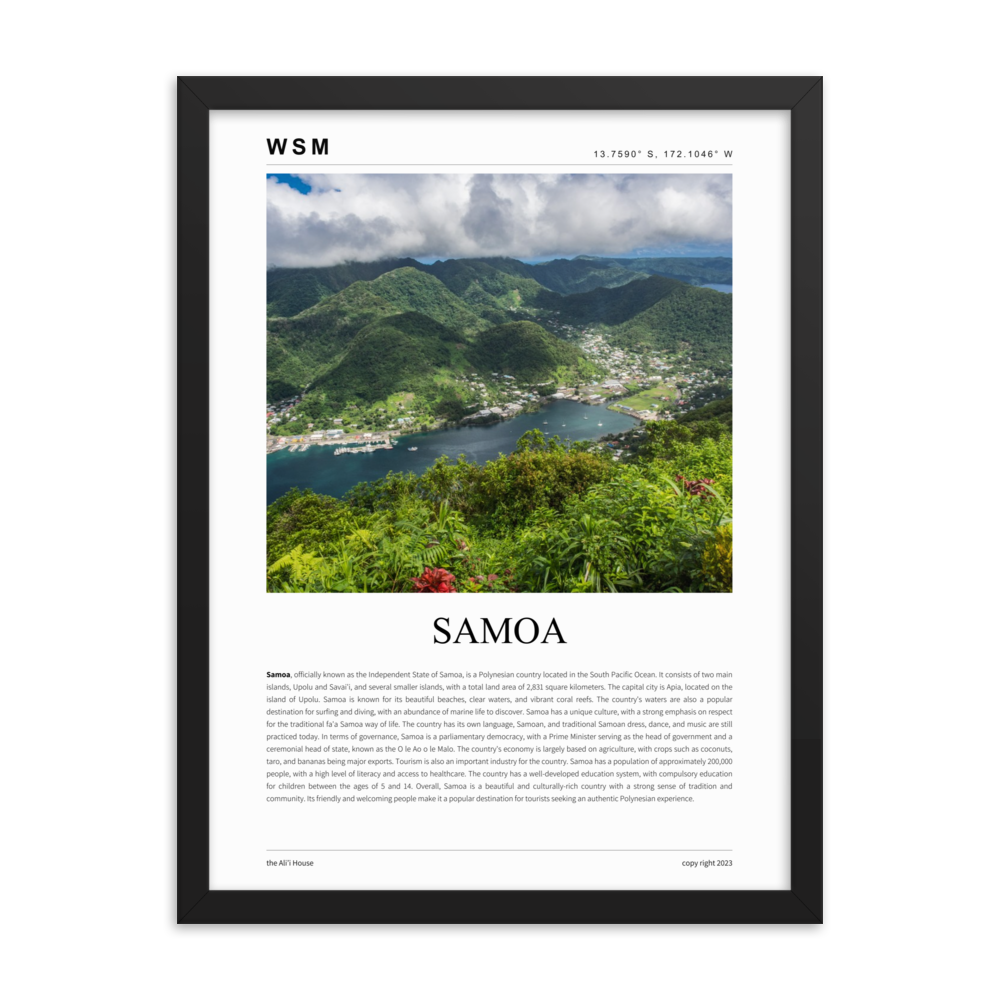 Samoa Framed Poster