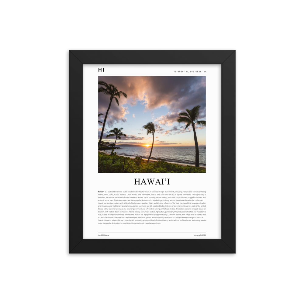 Hawai'i Framed Poster