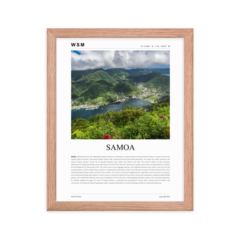 Samoa Framed Poster