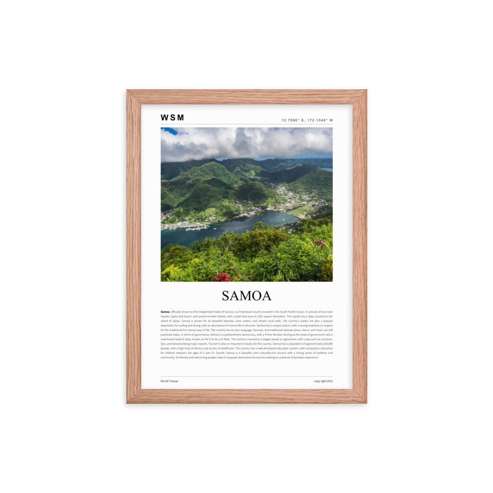 Samoa Framed Poster