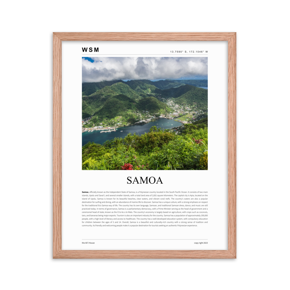 Samoa Framed Poster