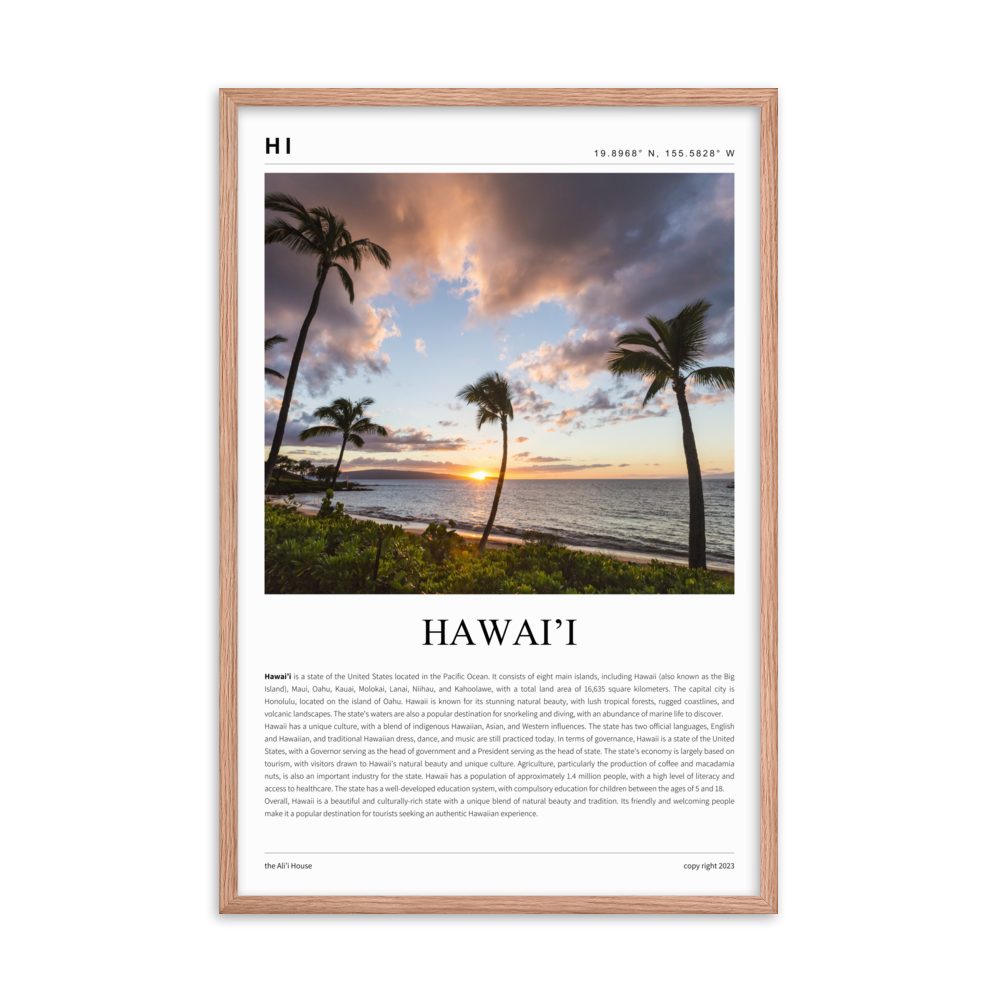Hawai'i Framed Poster