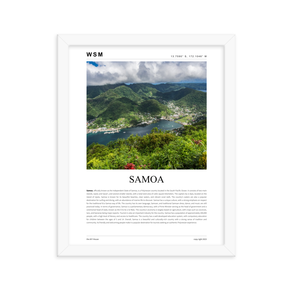 Samoa Framed Poster