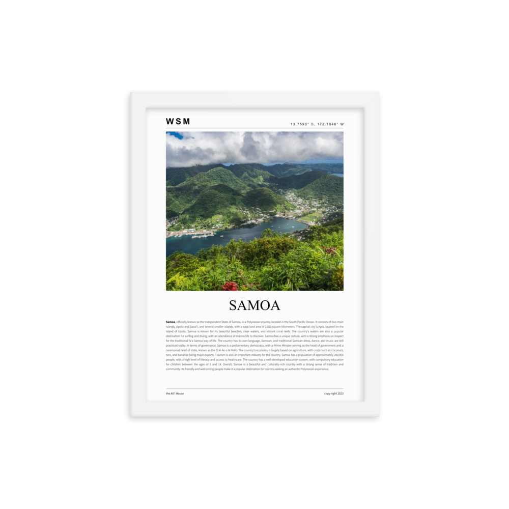 Samoa Framed Poster
