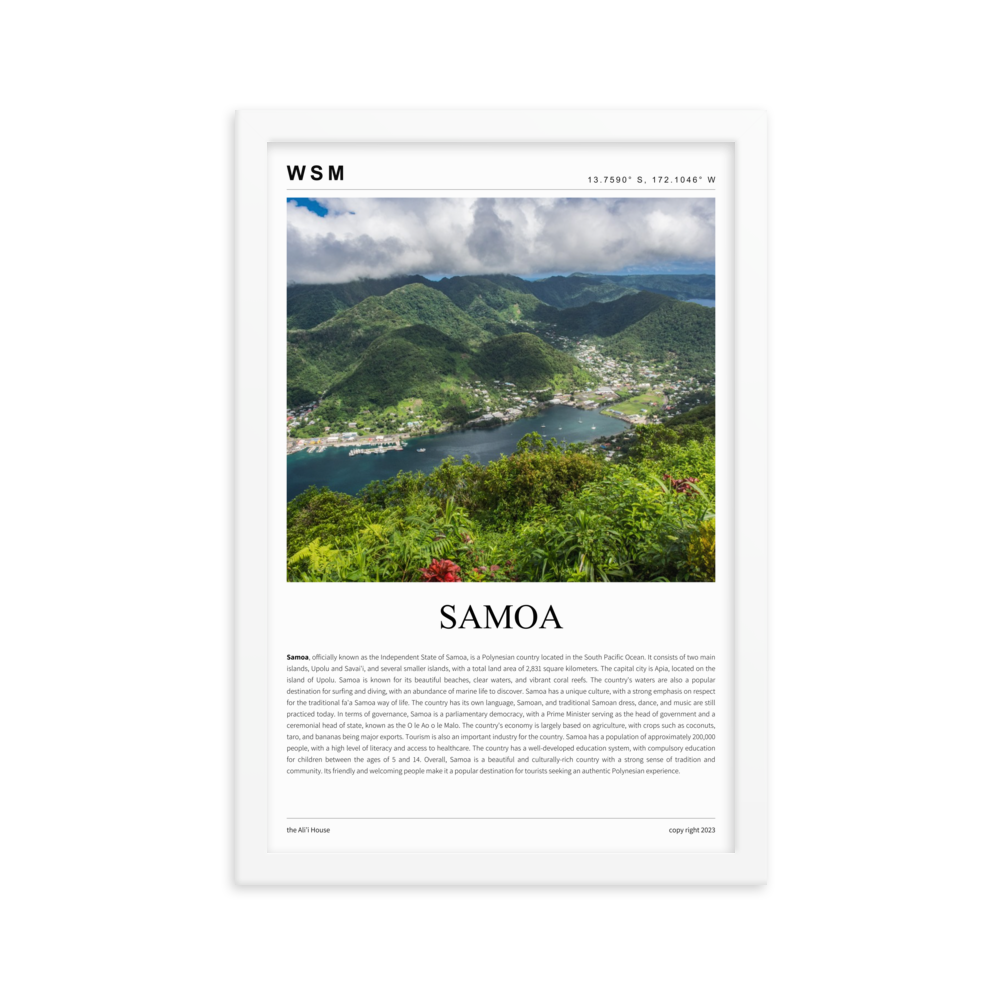 Samoa Framed Poster