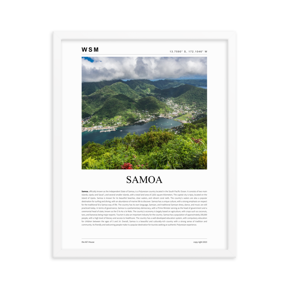 Samoa Framed Poster