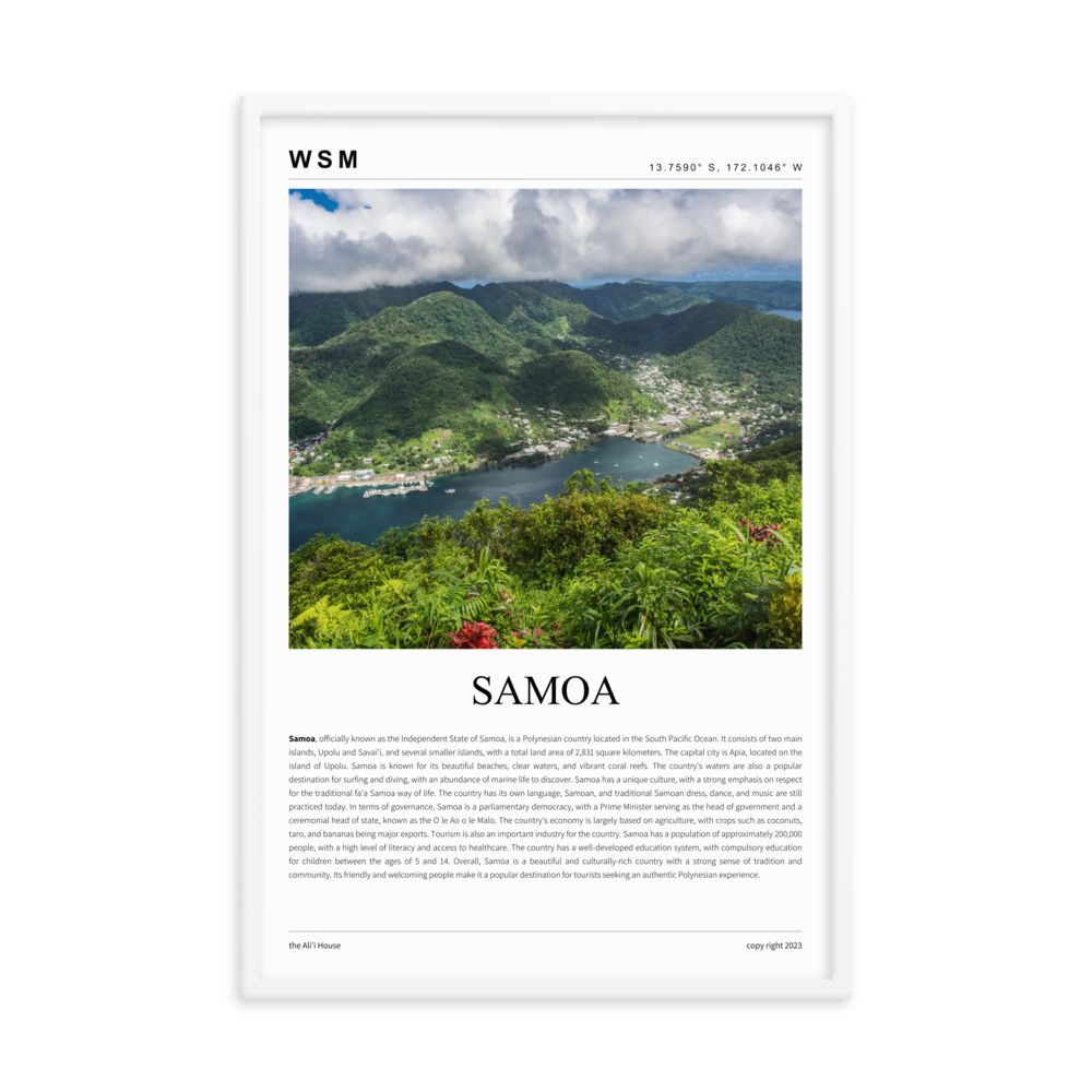 Samoa Framed Poster