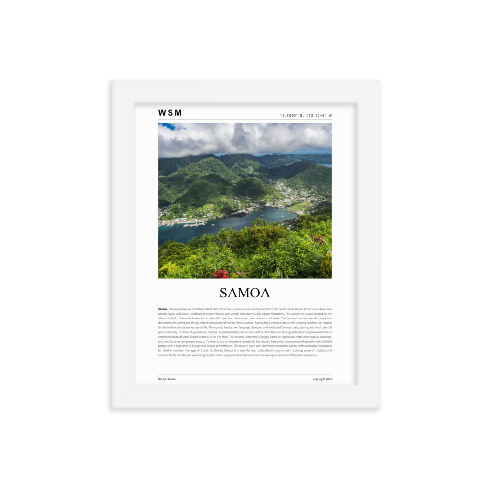 Samoa Framed Poster