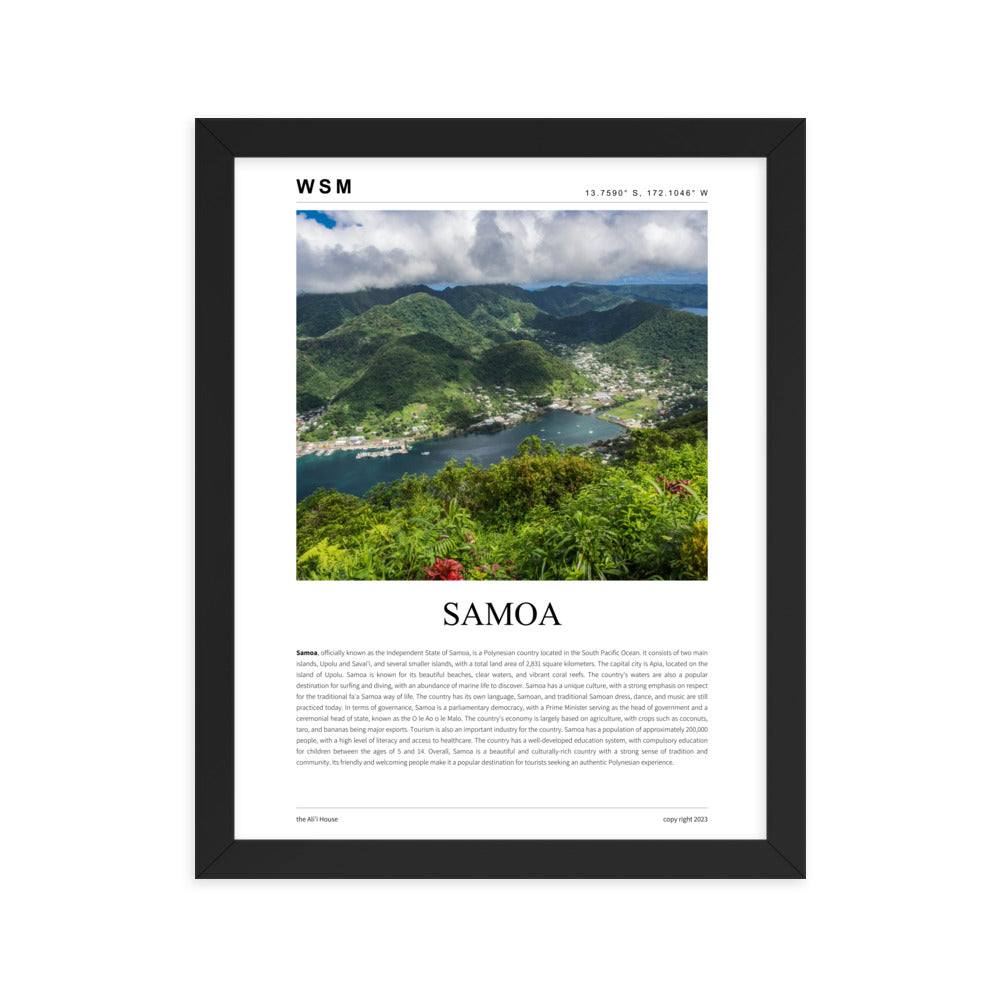 Samoa Framed Poster