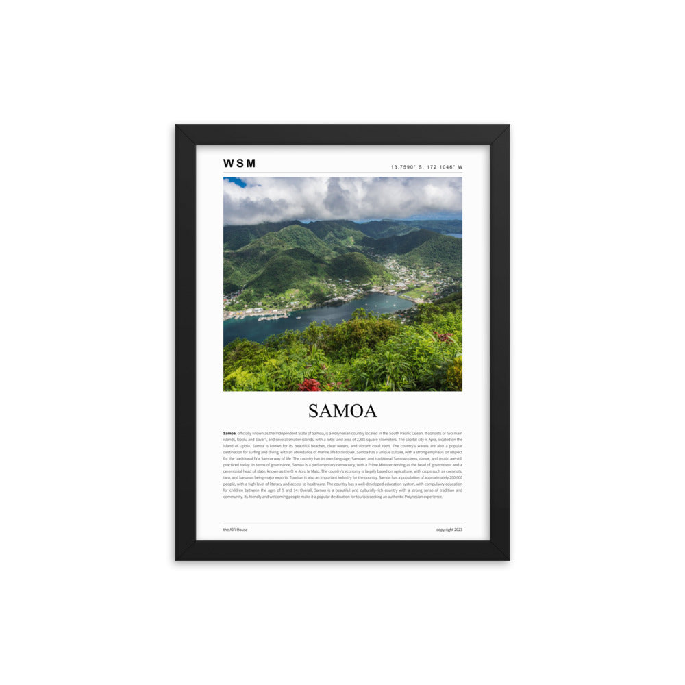 Samoa Framed Poster