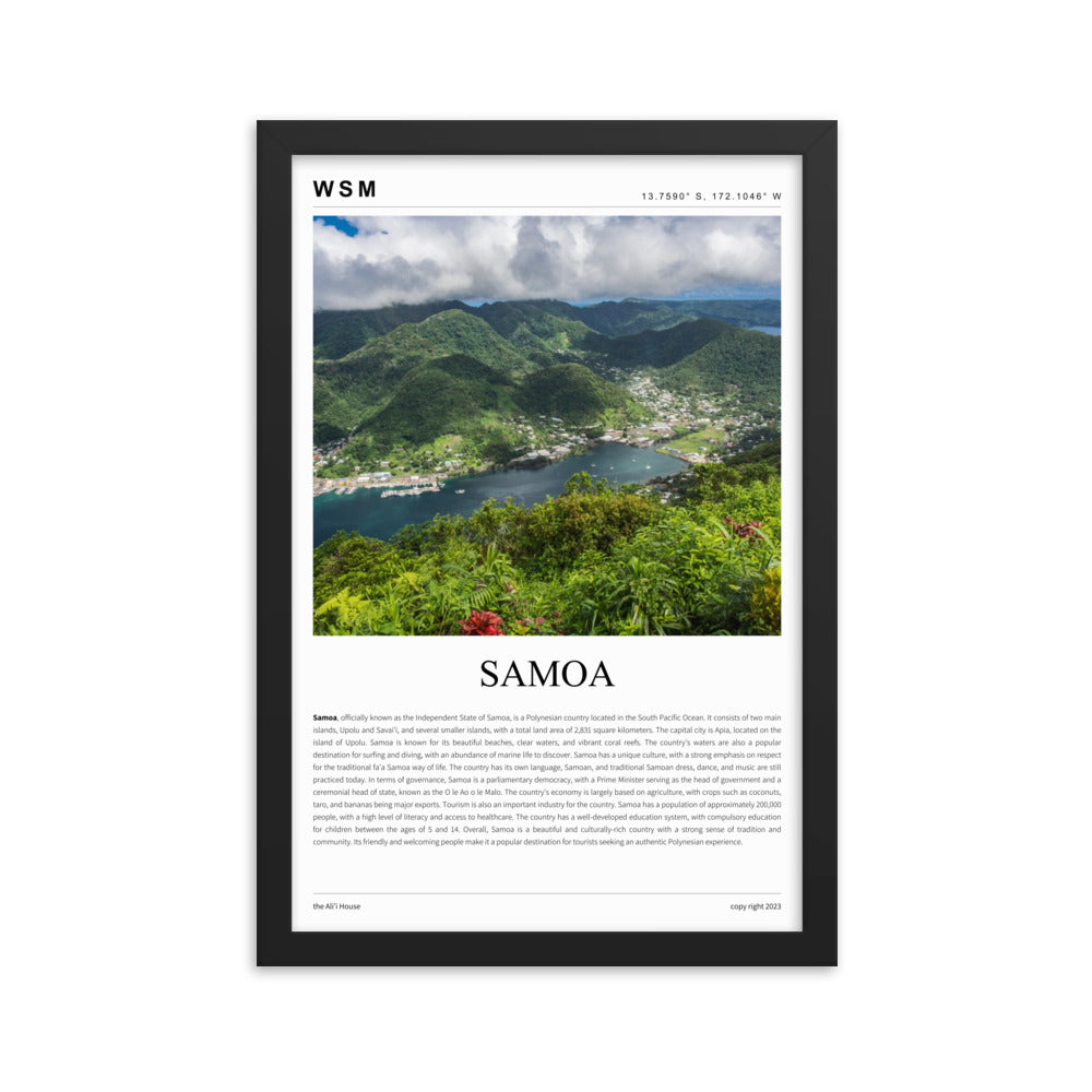 Samoa Framed Poster