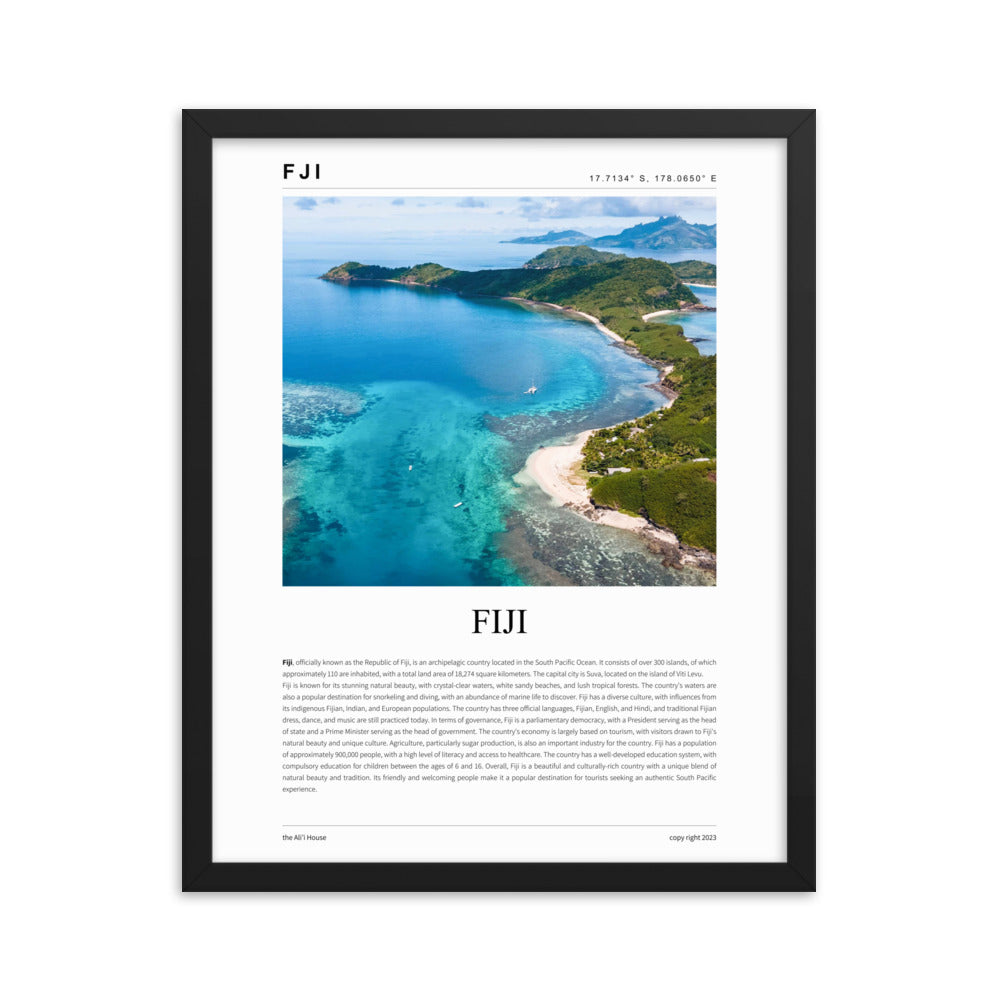 Fiji - Framed Poster