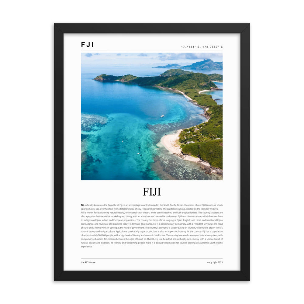 Fiji - Framed Poster