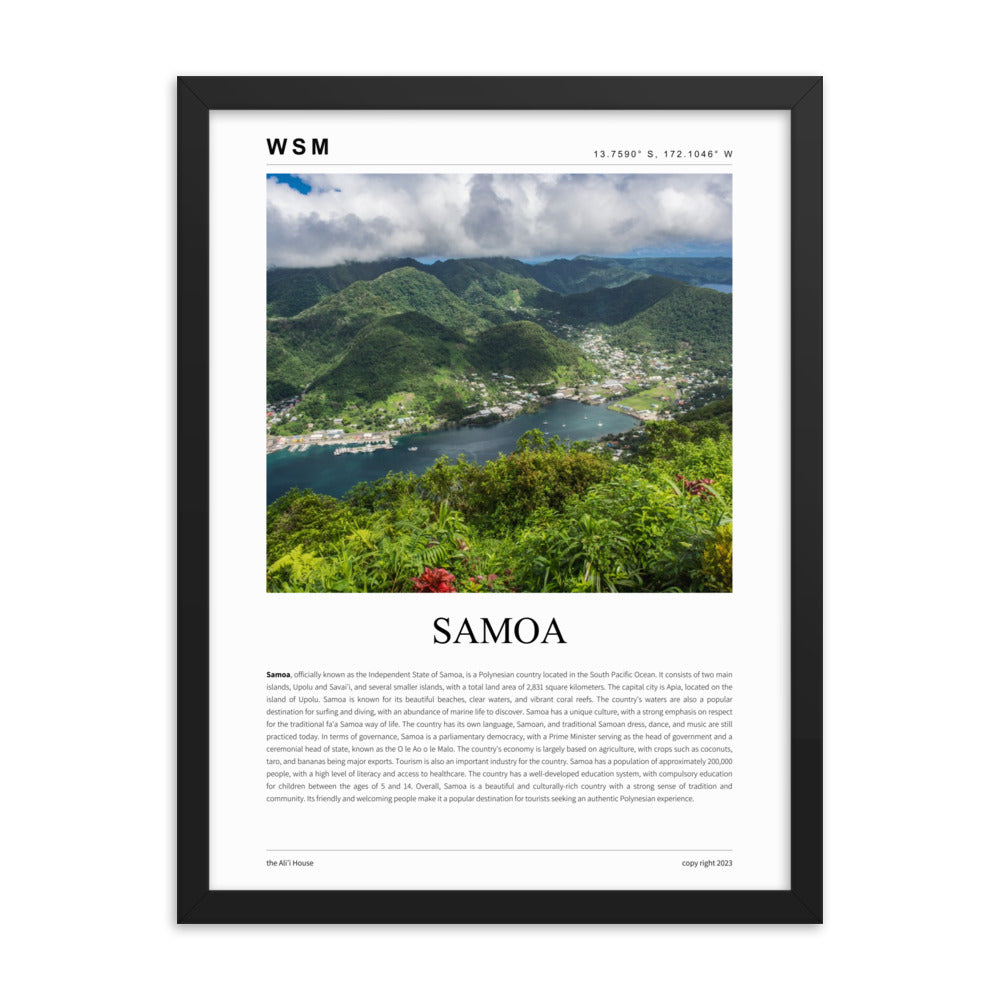 Samoa Framed Poster