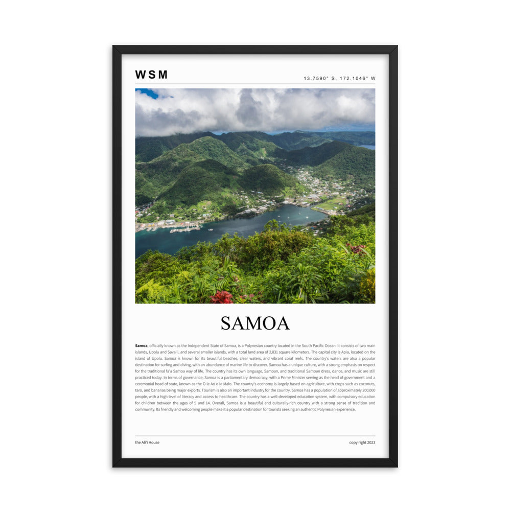 Samoa Framed Poster