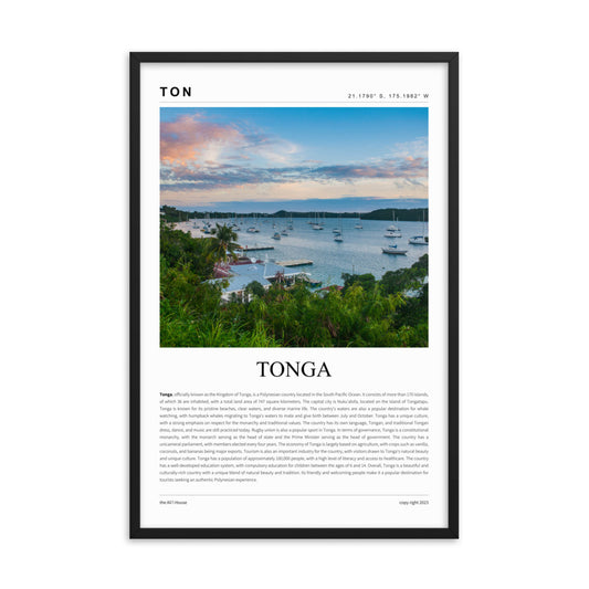 Tonga Framed Poster