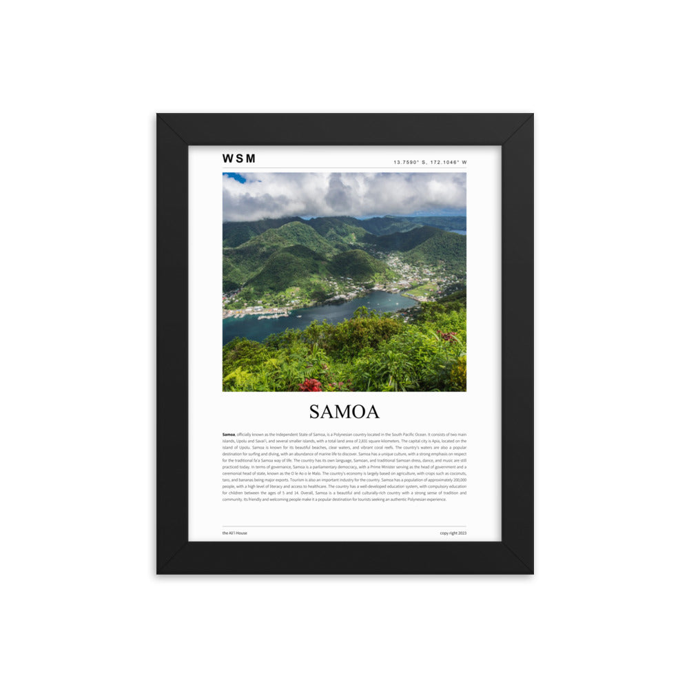 Samoa Framed Poster