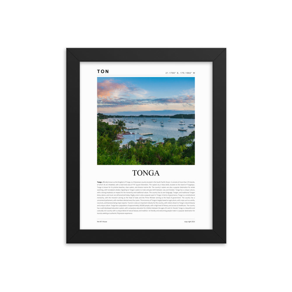 Tonga Framed Poster