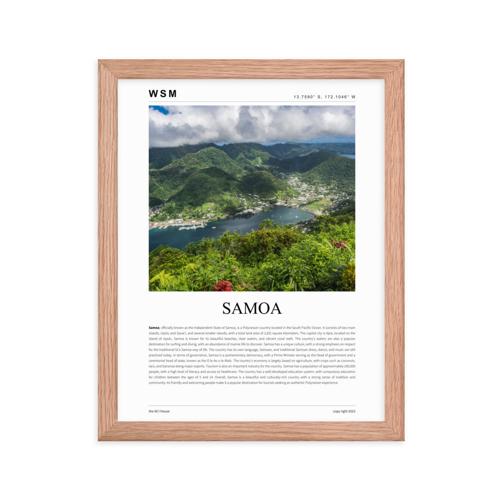 Samoa Framed Poster