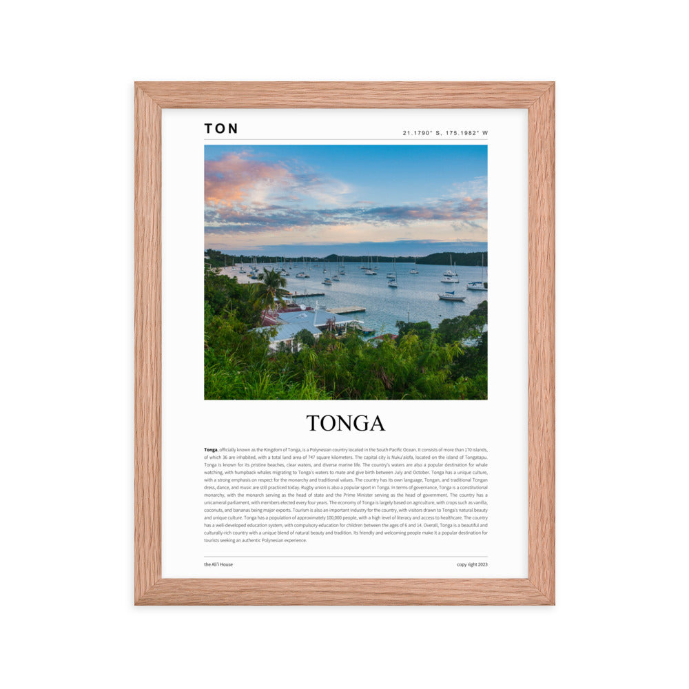 Tonga Framed Poster