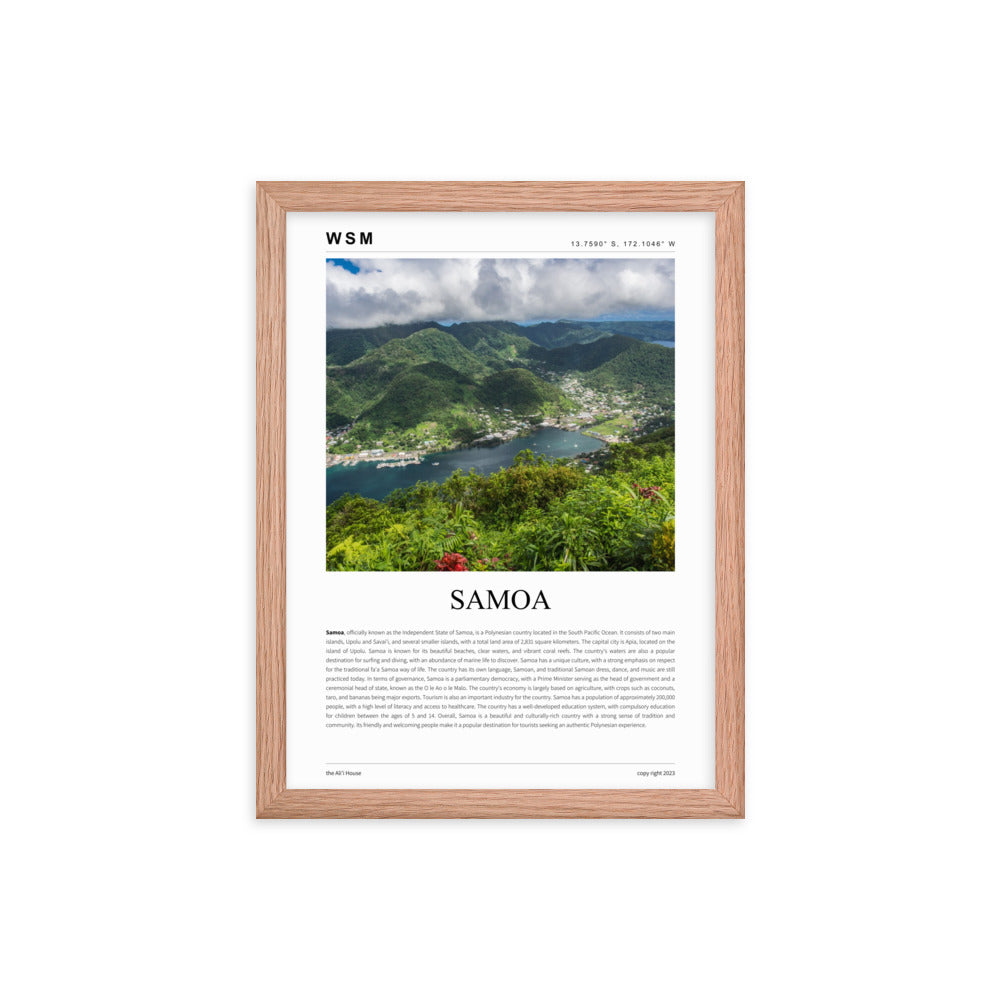 Samoa Framed Poster