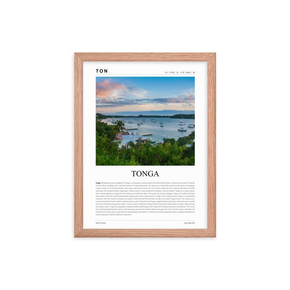 Tonga Framed Poster