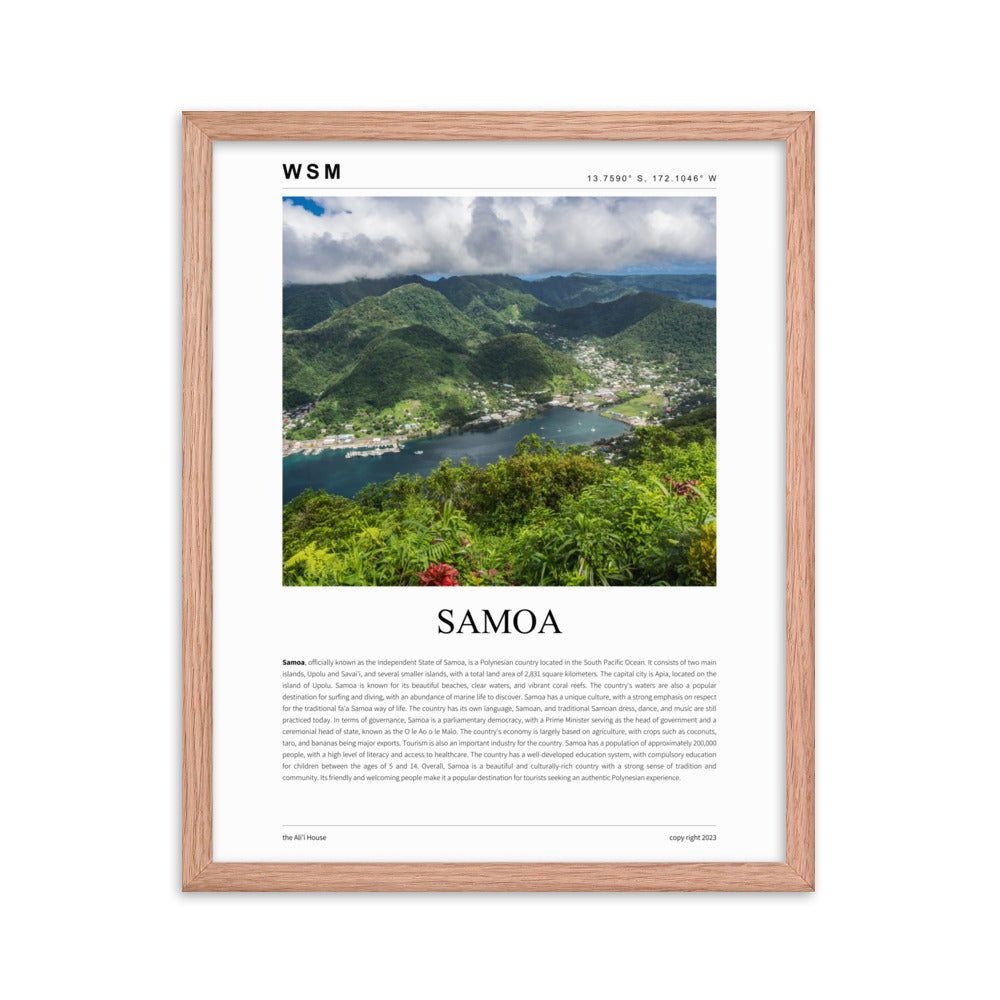 Samoa Framed Poster