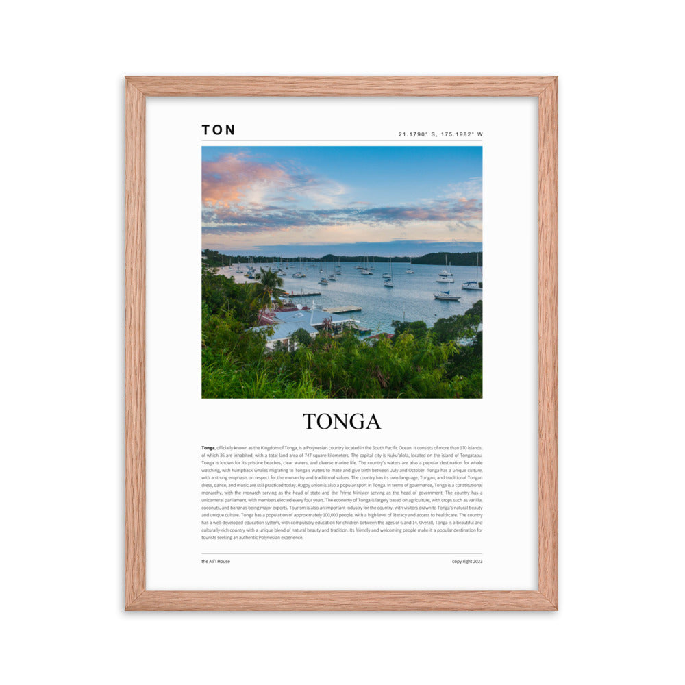 Tonga Framed Poster