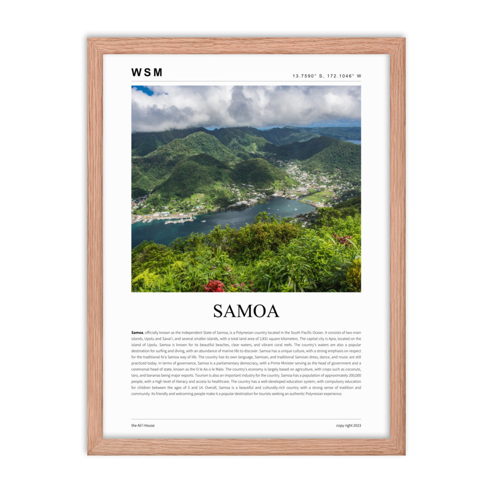 Samoa Framed Poster