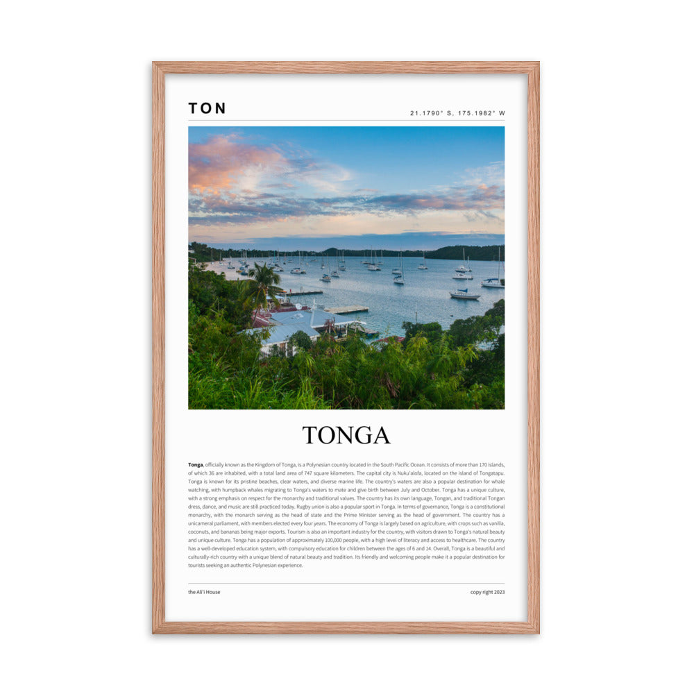 Tonga Framed Poster