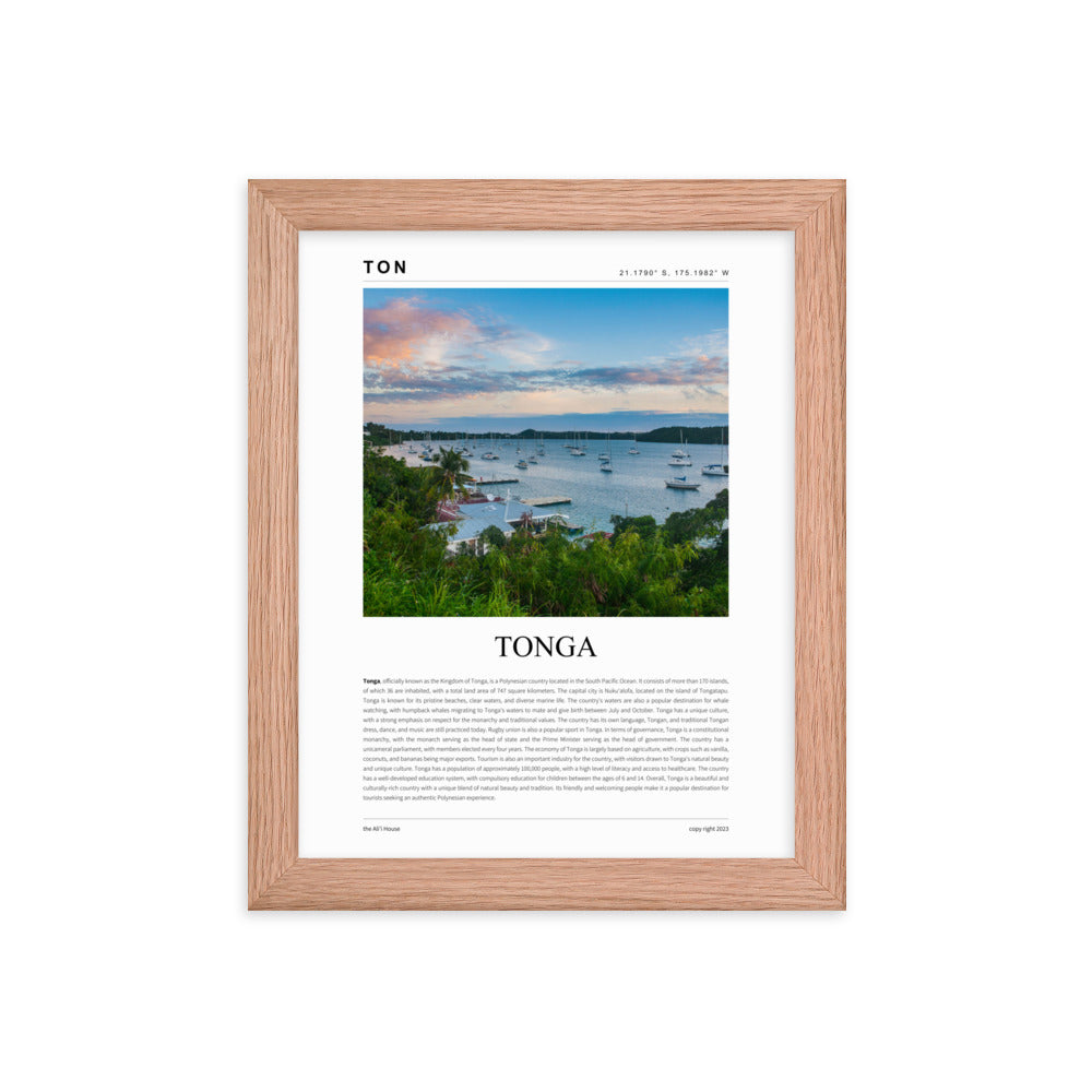 Tonga Framed Poster