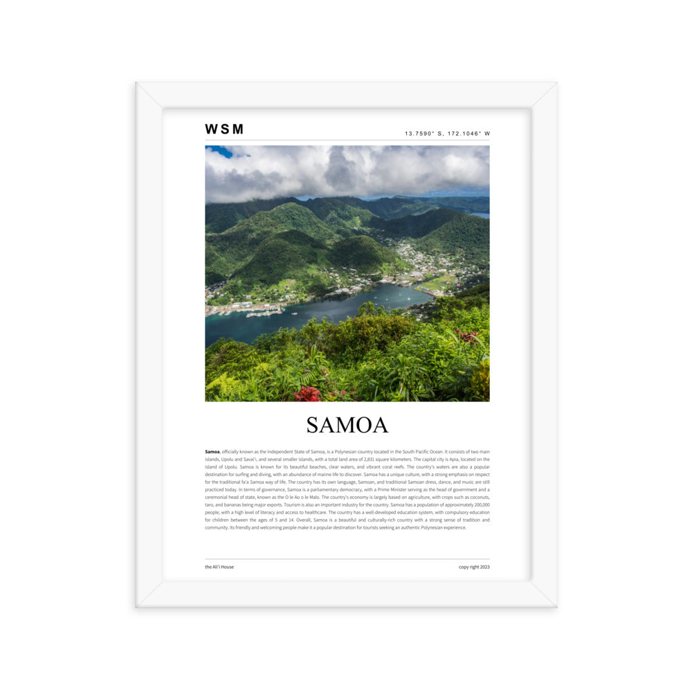 Samoa Framed Poster