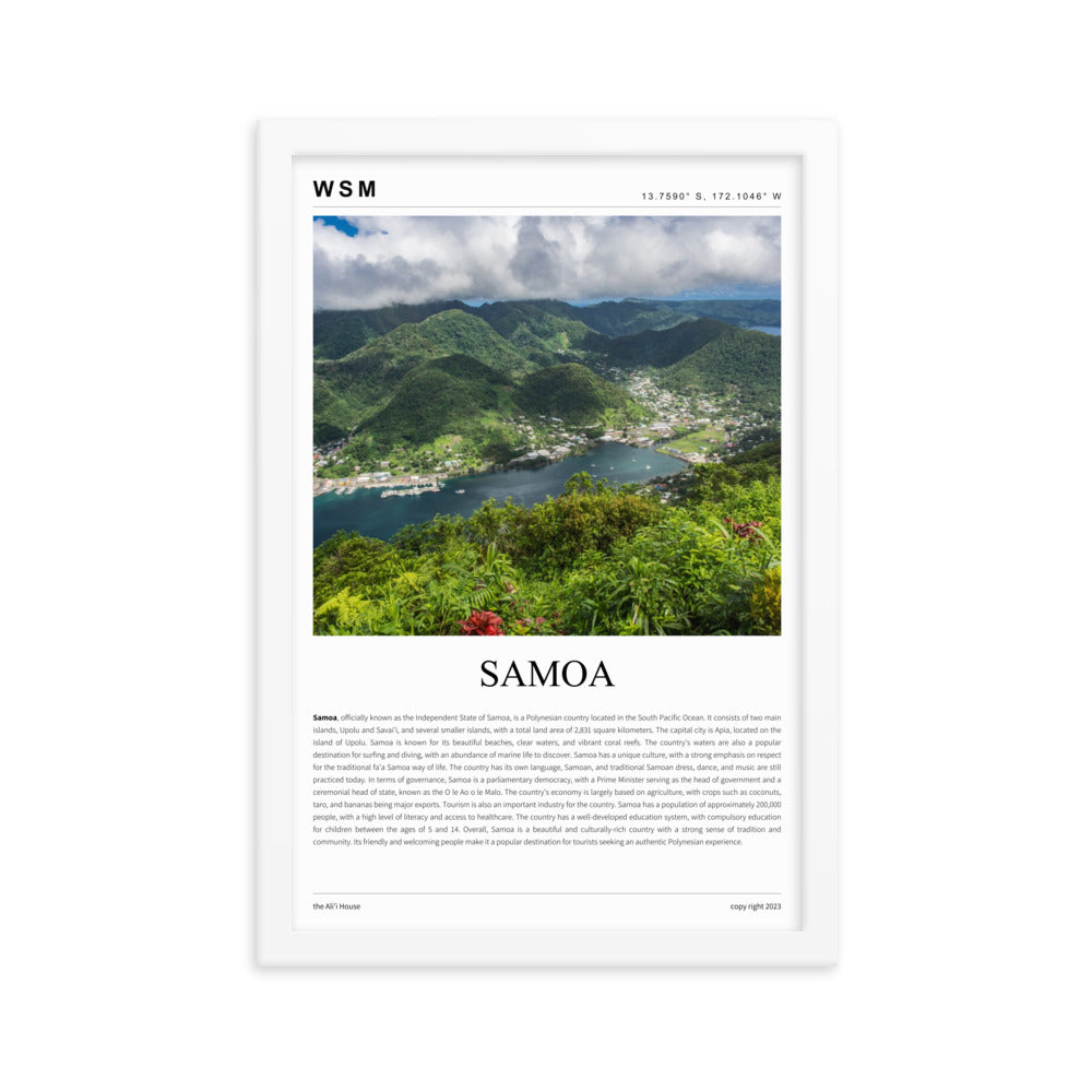 Samoa Framed Poster