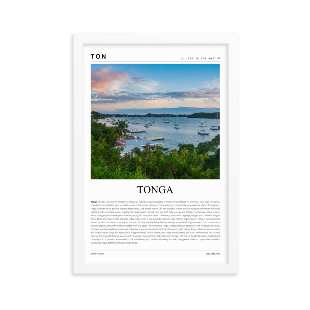 Tonga Framed Poster