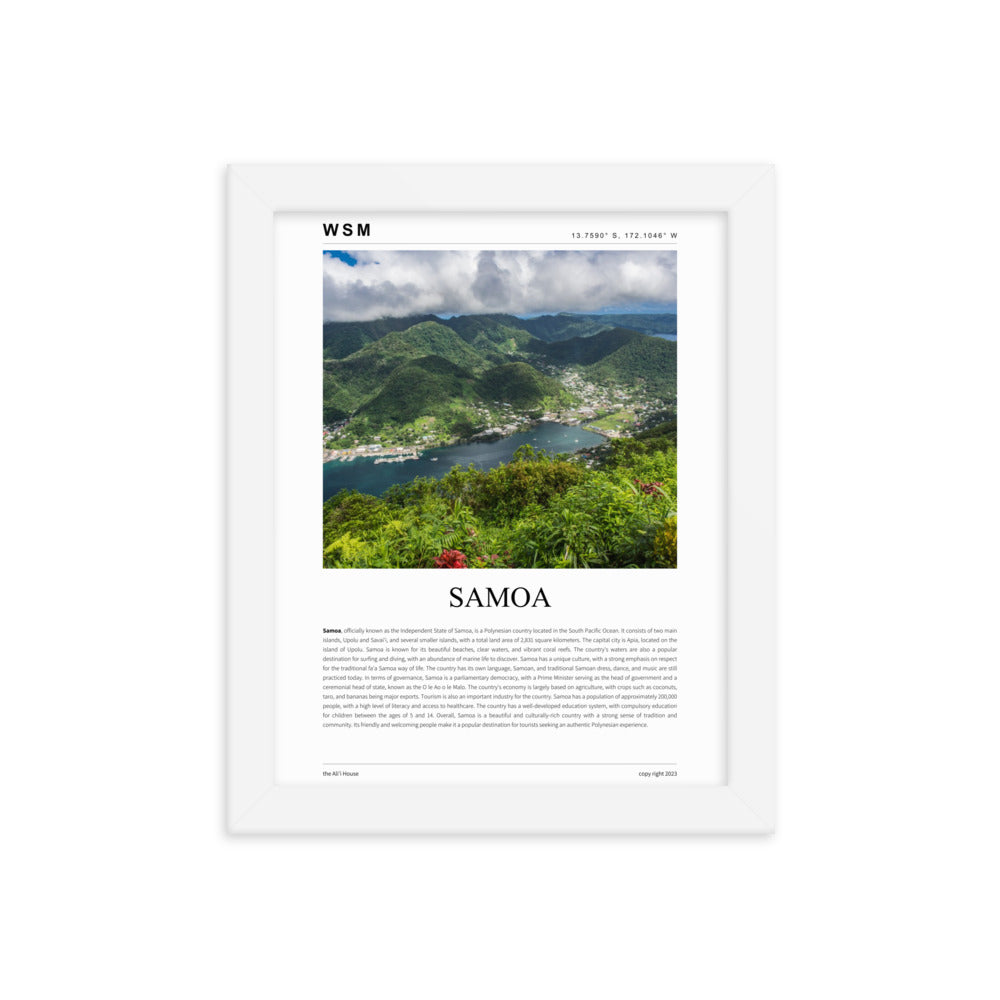 Samoa Framed Poster