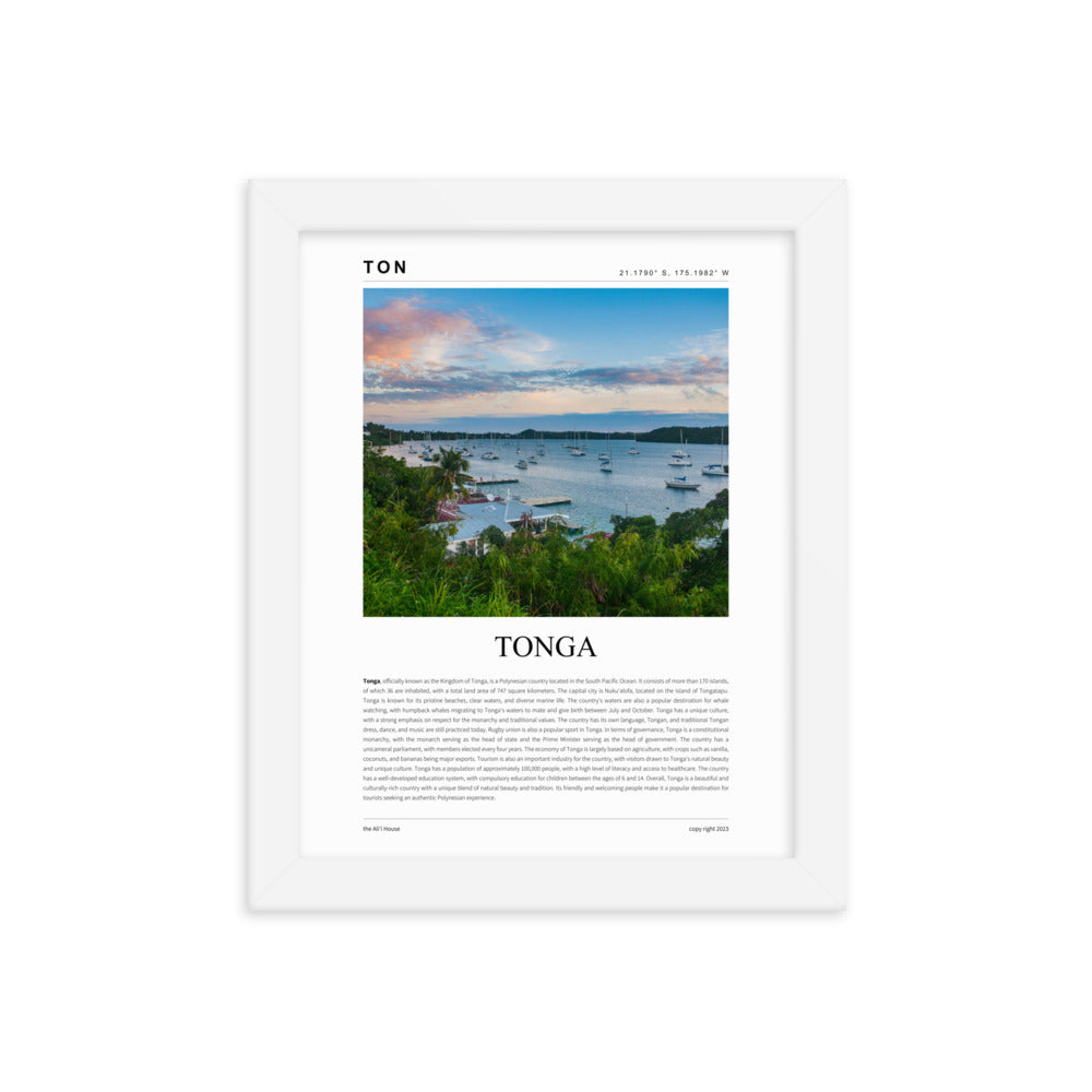 Tonga Framed Poster