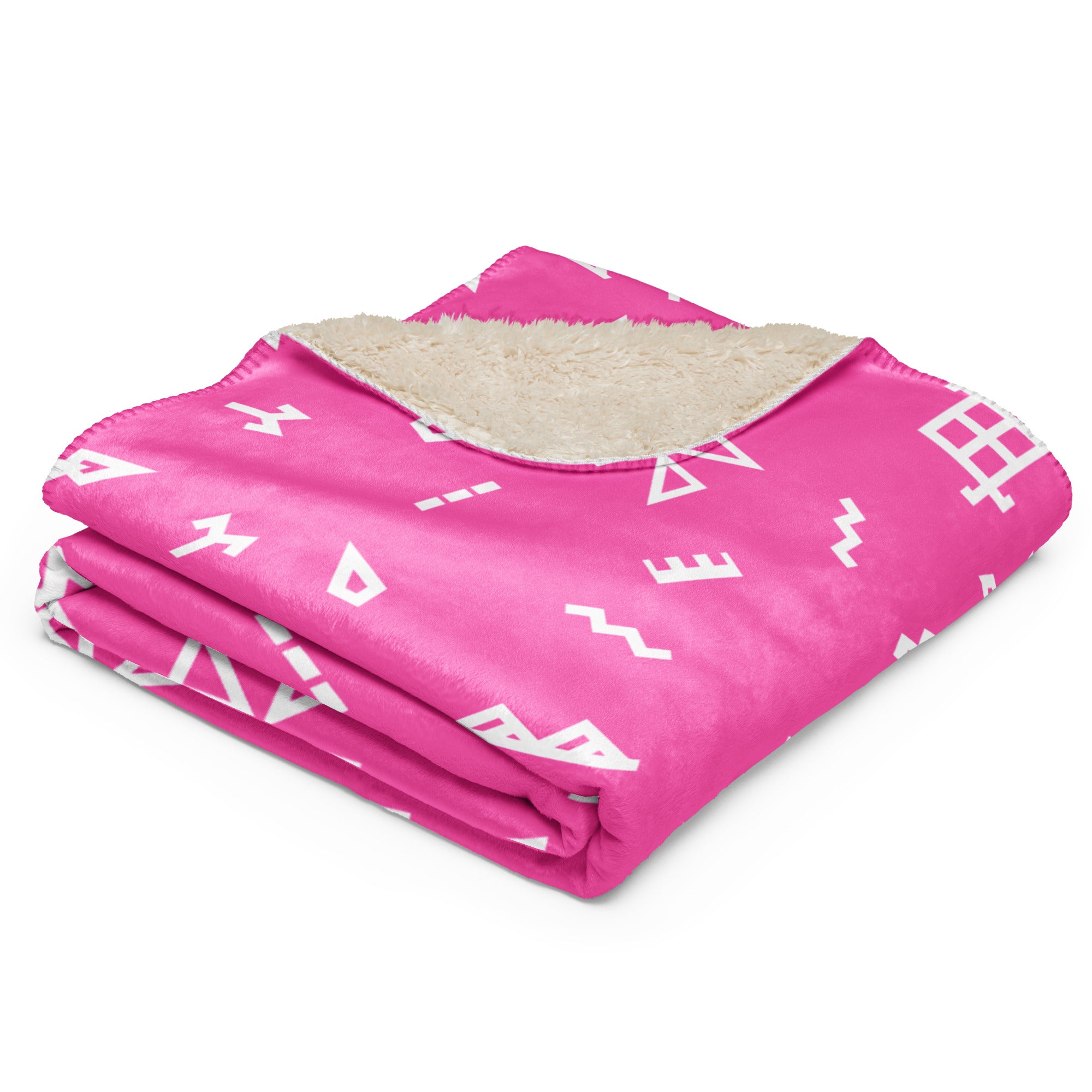 Sherpa best sale blanket pink