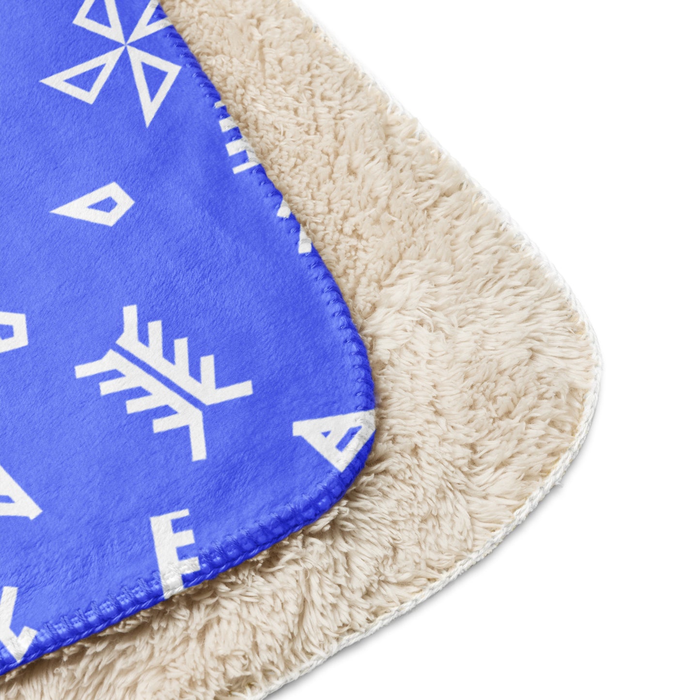 Big Tapa Sherpa blanket - Blue