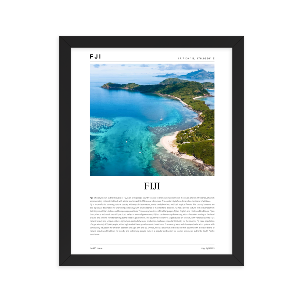 Fiji - Framed Poster