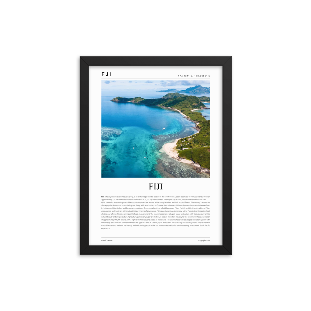 Fiji - Framed Poster