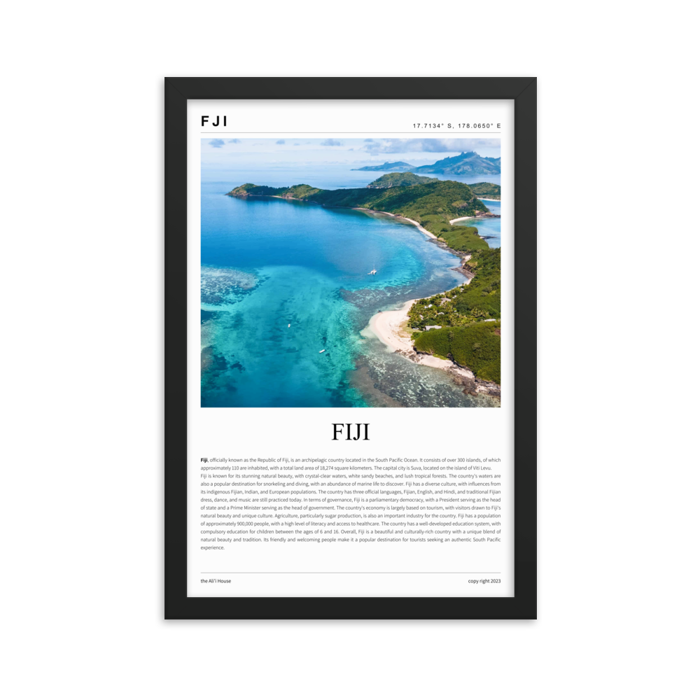 Fiji - Framed Poster