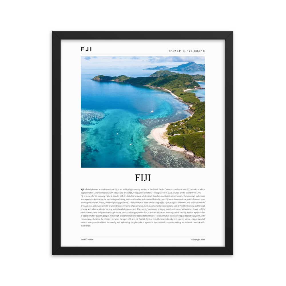 Fiji - Framed Poster