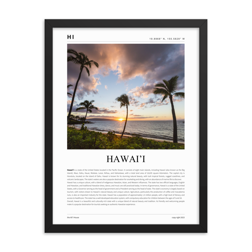 Hawai'i Framed Poster