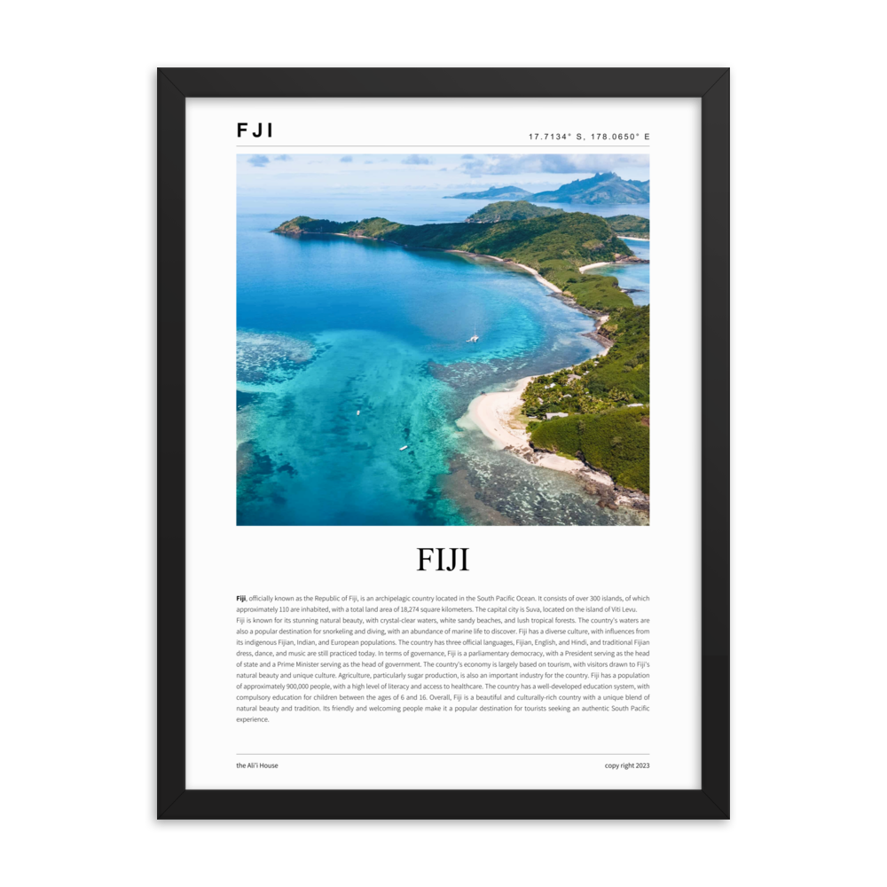 Fiji - Framed Poster